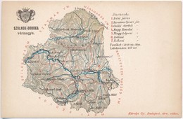 ** T2/T3 Szolnok-Doboka Vármegye Térképe; Kiadja Károlyi Gy. / Map Of Szolnok-Doboka County (EK) - Zonder Classificatie