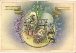 ** T2/T3 Boldog Ünnepeket! / Hungarian Christmas Greeting Card S: Bozó (EK) - Unclassified
