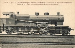 ** T2 2-C-1 3/6 Gek. 4. Zyl.-Heissdampf-Verbund-Schnellzug-Lokomotive D. Reichseisenbahnen. Erbaut Von D. Elsäss. Maschn - Ohne Zuordnung