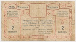 Beregszász 1919. 2K Szükségpénz T:III- - Unclassified