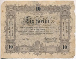 1848. 10Ft 'Kossuth Bankó' T:III-,IV
Adamo G111 - Zonder Classificatie