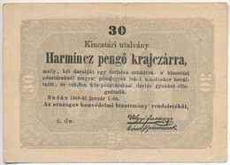 1849. 30kr 'Kossuth Bankó' T:III
Adamo G103 - Unclassified