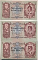 1932. 50P (3x) Sorszámkövetők T:I,II
Adamo P14 - Ohne Zuordnung