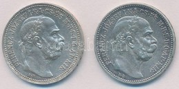 1915KB 1K Ag 'Ferenc József' (2x) T:2 
Adamo K5.1 - Unclassified