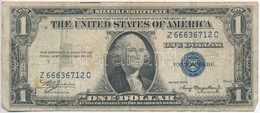 Amerikai Egyesült Államok 1935-1945. (1935A) 1$ 'Silver Certificate - Kisméretű', Kék Pecsét, 'William Alexander Julian  - Ohne Zuordnung