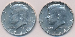 Amerikai Egyesült Államok 1964-1968D 1/2$ Ag 'Kennedy' (2xklf) T:1-
USA 1964-1968D 1/2 Dollar Ag 'Kennedy' (2xdiff) C:AU - Zonder Classificatie