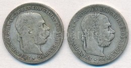 Ausztria 1893-1901. 1K Ag 'Ferenc József' (2xklf) T:2- Austria 1893-1901. 1 Corona Ag 'Franz Joseph' (2xdiff) C:VF - Unclassified