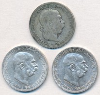 Ausztria 1893-1915. 1K Ag 'Ferenc József' (3xklf) T:1-,2,2-
Austria 1893-1915. 1 Corona Ag 'Franz Joseph' (3xdiff) C:AU, - Non Classificati