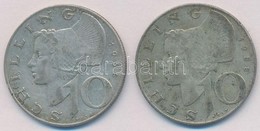 Ausztria 1958. 10Sch Ag (2x) T:2 Patina
Austria 1958. 10 Schilling Ag (2x) C:XF Patina - Zonder Classificatie