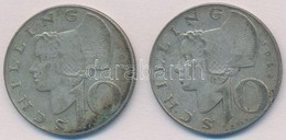 Ausztria 1958. 10Sch Ag (2x) T:2 Patina
Austria 1958. 10 Schilling Ag (2x) C:XF Patina - Zonder Classificatie