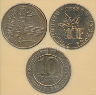 Franciaország 1987. 10Fr (2xklf) + 1988. 10Fr Plasztiktokban T:2
France 1987. 10 Francs (2xdiff) + 1988. 10 Francs In Pl - Zonder Classificatie
