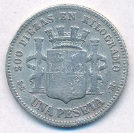 Spanyolország 1869SN-M 1P Ag T:2-
Spain 1869SN-M 1 Peseta C:VF
Krause KM#652 - Zonder Classificatie