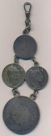 4db Klf Ezüstérme ékszerré Alakítva, Közte Oszmán Birodalom 1850. (1255) 20k Ag T:2,2- Patina
4pcs Of Diff Silver Coins  - Zonder Classificatie