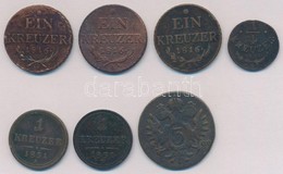 7db-os Vegyes Magyar és Osztrák Verdejelű Rézkrajcár Tétel, Közte 1816G 1kr Cu T:2-
7pcs Of Various Austrian And Hungari - Zonder Classificatie