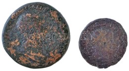 2db Klf Római érme, Közte Róma / Traianus 103-111. AE Sestertius (25,2g) T:3
2pcs Of Diff Roman Coins, Including Rome /  - Unclassified