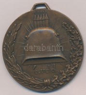 1935. '4. VDD (Vegyesdandár) / Pisztoly III. Díj' Br Sportérem Szalag Nélkül (41mm) T:2 - Andere & Zonder Classificatie