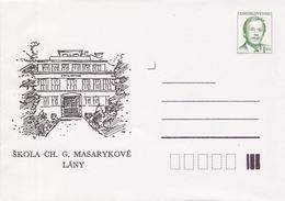 J0857 - Tchécoslovaquie (1992) Entiers Postaux / Président Vaclav Havel: Lany - Charlotta Garrigue-Masaryk (école) - Omslagen