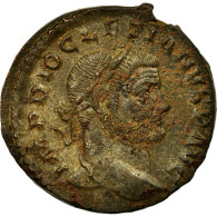 Monnaie, Dioclétien, Follis, Trèves, TTB+, Billon, RIC:170a - The Tetrarchy (284 AD To 307 AD)