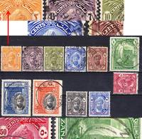 Zanzibar 1926-46 Lot 4 Sultan Chalifa Bin Harub, See Detailed Scans For "Cents" With And Without Serifes! Used O - Zanzibar (...-1963)
