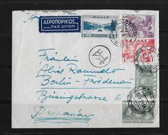 1939 Griechenland Luftpost-Brief, Athen - Berlin - Covers & Documents