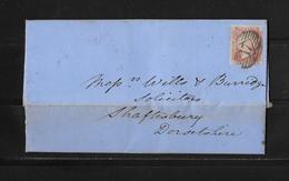 1857 Grossbritannien, Brief Salisbury - Shaftsbury - Brieven En Documenten