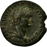 Monnaie, Domitien, As, 80-81, Rome, TB+, Cuivre, RIC:27 - La Dinastia Flavia (69 / 96)