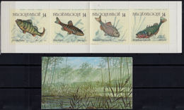 A1200 BELGIUM 1990, SG SB52 Stamp Booklet With Fish Issue (SG 3033-6) MNH - 1981-1990 Velghe