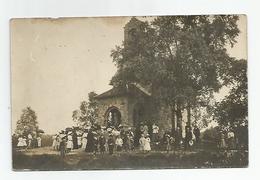 Carte Photo Chapelle église Pelerinage Animée - To Identify