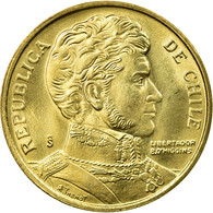 Monnaie, Chile, 10 Pesos, 1997, Santiago, SUP, Aluminum-Bronze, KM:228.2 - Chili