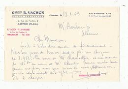 Courrier Commercial Cabinet R. VACHON ,SAUMUR ,  1963 , Frais Fr 1.55 E - 1950 - ...