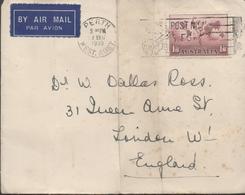 3371   Carta Aérea,  Perth 1939, - Cartas & Documentos