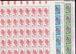 1964 Italia Italy Repubblica STATI GENERALI 50 Serie Di 3v. In Foglio MNH** Sheet - Full Sheets