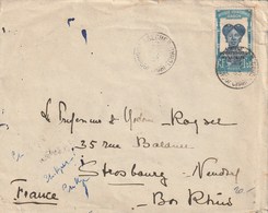 LETTRE  1933 Cachet ABECHER OUBANGUI-CHARI TCHAD PAR L'EGYPTE - Brieven En Documenten