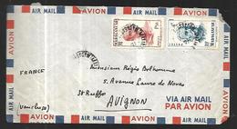 Madagascar Lettre Par Avion De Tananarive Pour Avignon - Lettres & Documents