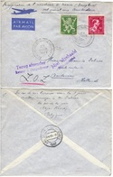 BELGIQUE  675 691 (o) Lettre Par Avion Inauguration Aérodrome Namur Vol Spécial Vers Amsterdam 22 Juin 1947 - Briefe U. Dokumente