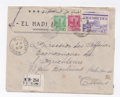 ENVELOPPE RECOMMANDEE DE MATEUR POUR TUNIS DU 03/03/1942 - Lettres & Documents