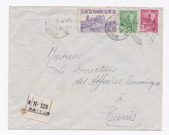 ENVELOPPE RECOMMANDEE DE MATEUR POUR TUNIS DU 27/02/1942 - Lettres & Documents