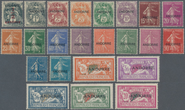 Andorra - Französische Post: 1931, 1/2 C - 20 Fr Definitives, Complete Set, VF Mint Lightly Hinged C - Autres & Non Classés