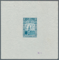 Belgien: 1928, Tuberculosis Fighting, 5fr.+5fr. "Leuven University", Set Of 20 Epreuves In Different - Lettres & Documents