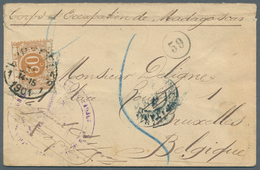 Belgien - Portomarken: 1901. Stampless Envelope Endorsed 'Troupes Occupation De Madagascar' Addresse - Lettres & Documents