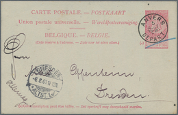 Belgien - Ganzsachen: 1888/1985 13 Preprinted Postal Stationery Cards And One Preprinted Postal Stat - Other & Unclassified