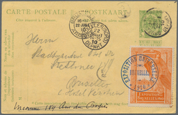 Belgien - Ganzsachen: 1910 Pictured Postal Stationery Card Of The World Exhibition In Bruxelles P 51 - Other & Unclassified
