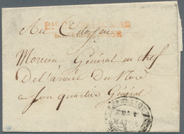 Belgien - Französische Armeepost: 1796, "B.AU.G.L. ARM.S. DU NORD SAMBRE ET MEUSE" (Brussel), Two Li - Autres & Non Classés