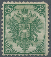 Bosnien Und Herzegowina (Österreich 1879/1918): 1894. LITHOGRAPHED ARMS. 3 (kr) Bottle Green, Perf L - Bosnien-Herzegowina