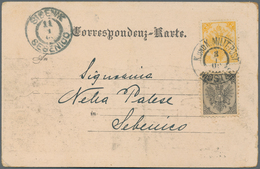 Bosnien Und Herzegowina (Österreich 1879/1918): 1900, Colourful Mostar Ppc To Sibenik, Dalmatia, Fra - Bosnie-Herzegovine