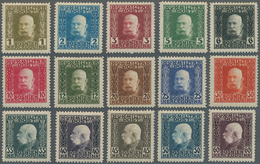 Bosnien Und Herzegowina (Österreich 1879/1918): 1912/1914, 1 H - 10 Kr Freimarken Franz-Josef, Kompl - Bosnie-Herzegovine