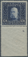 Bosnien Und Herzegowina (Österreich 1879/1918): 1914, Franz Joseph 10 Kr. Violettblau Auf Grau Vom U - Bosnie-Herzegovine