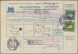 Bosnien Und Herzegowina (Österreich 1879/1918): 1918, Bilingual Blue Telegraphic Money Order, Value - Bosnia And Herzegovina