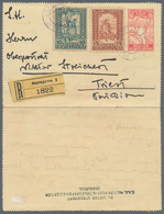 Bosnien Und Herzegowina - Ganzsachen: 1918, 15(h) Red/pale Yellow “Antique Warrior” Letter Card (Dr. - Bosnia And Herzegovina
