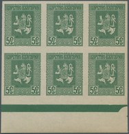 Bulgarien: 1917. Liberation Of Macedonia ("Bulgarian Lion"). 5 S Grey-green, Imperf. Mint Never Hing - Unused Stamps